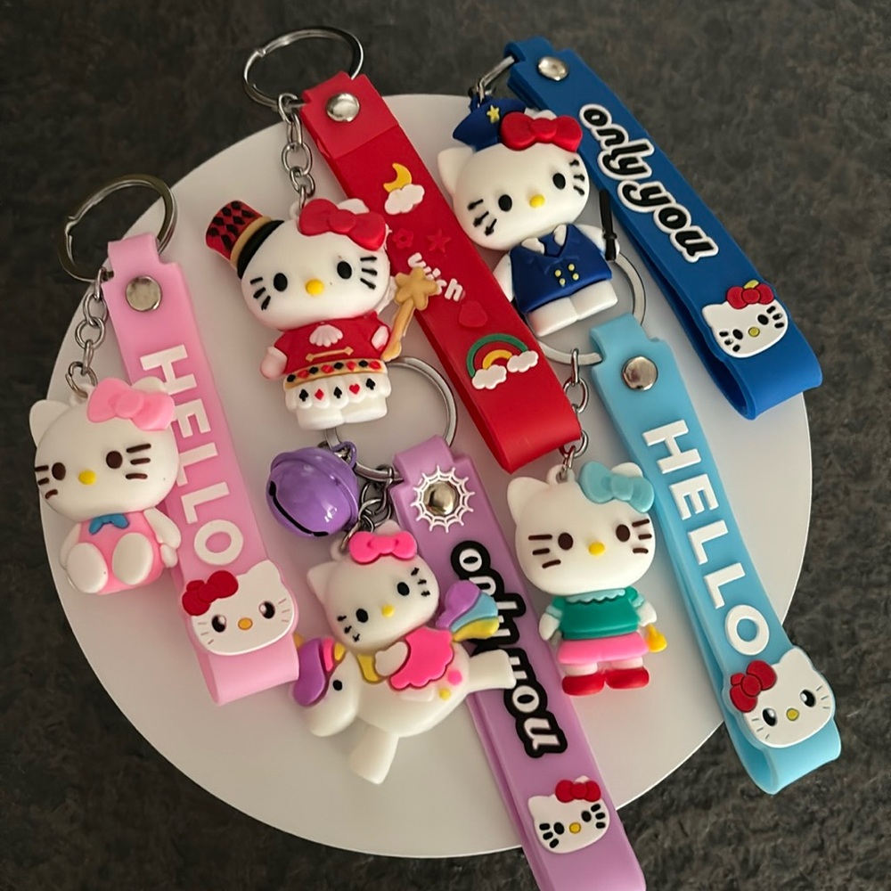 Hello Kitty keychains bundle of 5